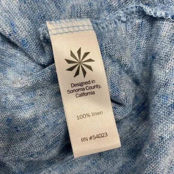 ATHLETA WOMEN'S HEATHER BLUE LINEN ACTIVE TANK TOP XXS - Picture 8 of 9
